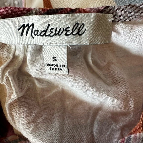 Madewell Plaid Ruffle-Sleeve Popover Mini Dress - Picture 7 of 10